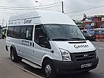Бесплатный автобус Genser в пункт аренды автомобилей АрендаАвто-пшк на Новорязанском шоссе